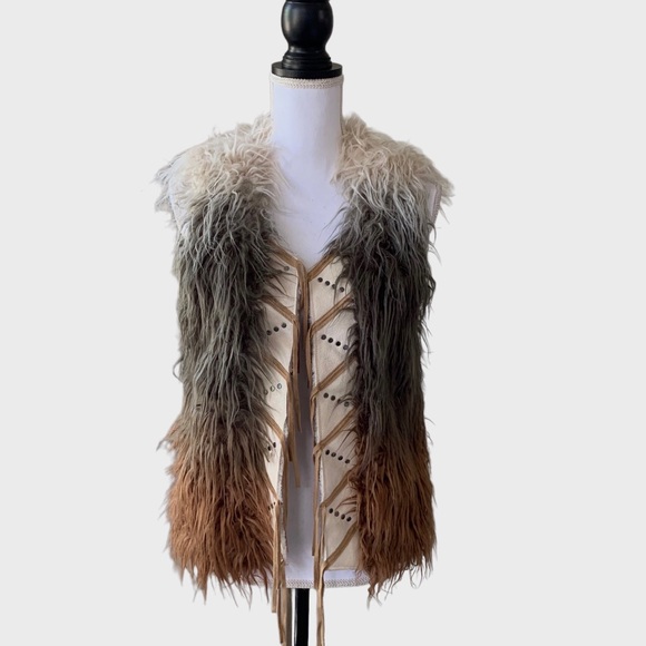 POWDER RIVER OUTFITTERS FAUX FUR FALL WINTER VEST - Picture 1 of 10